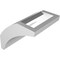 Ekena Millwork 3 1/2-in. W x 38-in. D x 38-in. H Thorton Architectural Grade PVC Knee Brace BRCP035X38X38THR - alternate 5